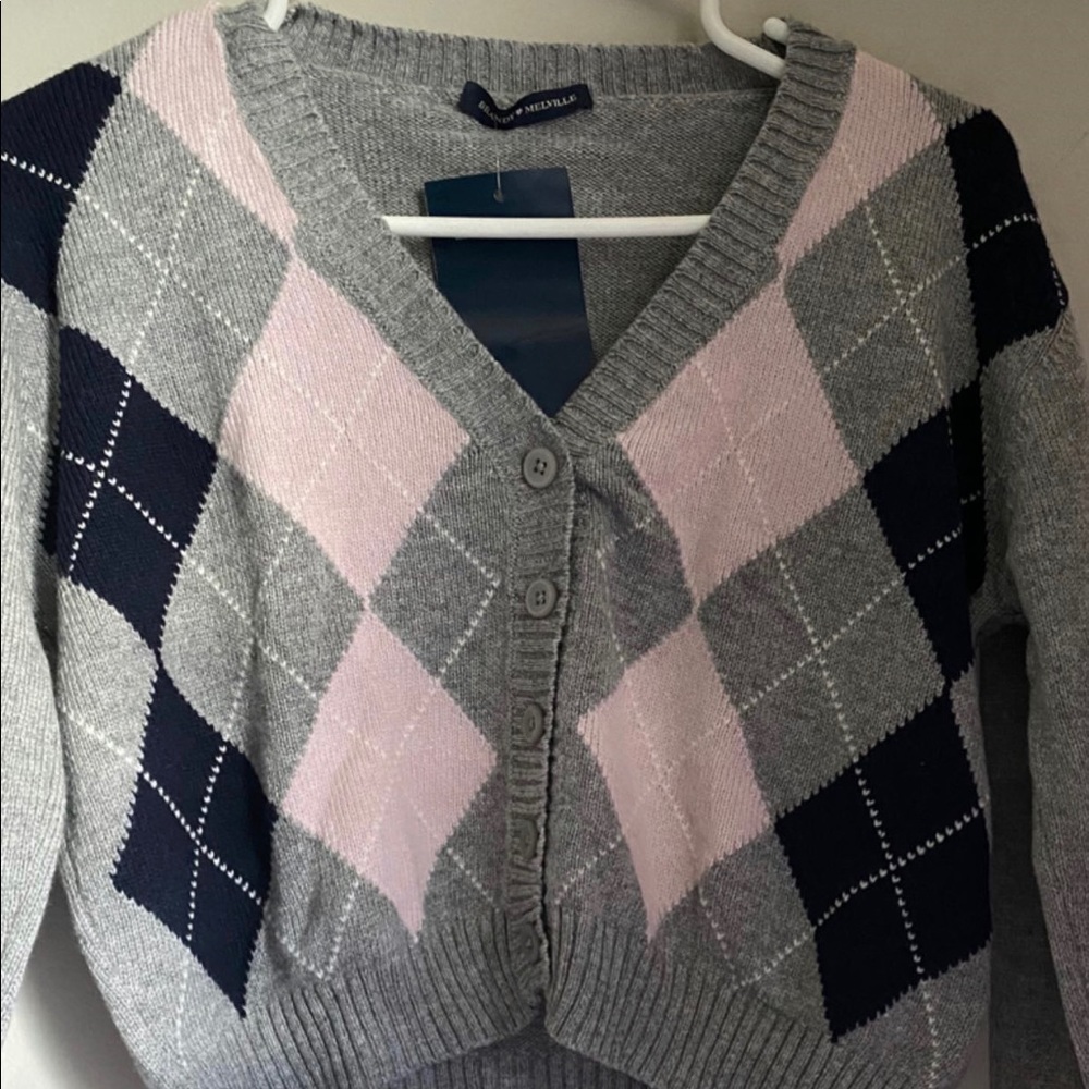 ARGYLE BRANDY MELVILLE SWEATER W/ FREEBIES